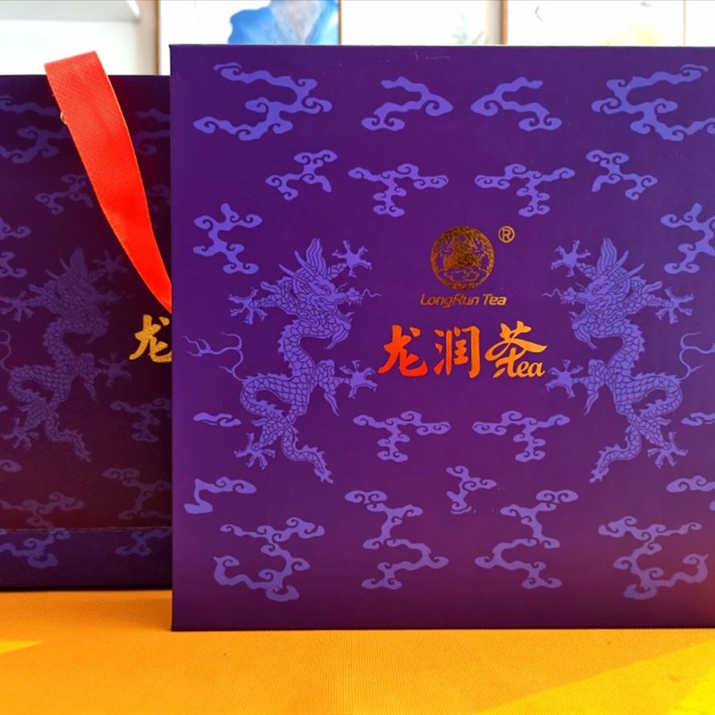 单/双饼龙润普洱茶叶包装空礼盒不含茶叶厚度5cm