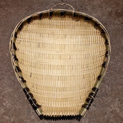 四川竹编筲箕簸箕竹制品筛子沥米装洗菜乘菜篮火锅饭店家用