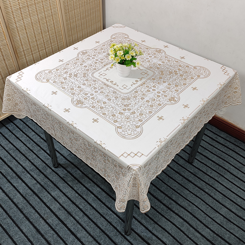 pvc防水防油防烫免洗家用正方形餐桌茶几布四方八仙麻将桌子台布