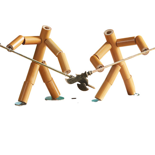 六年级竹节人材料包高级版儿童小学生桌面双人pk对战玩具桌游亲子