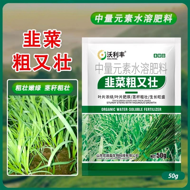 韭菜粗又壮韭菜叶面肥w韭菜粗壮嫩绿生根壮苗水溶肥