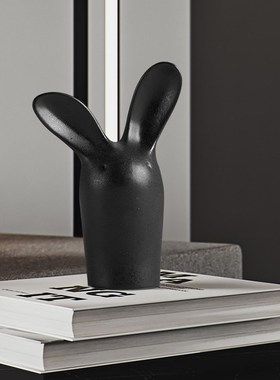 创意落地陶瓷动物狗摆件简约现代客厅桌面电视柜家居玄关软装饰品