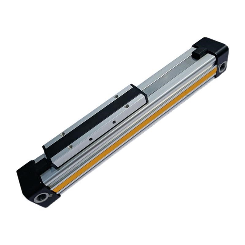 缓冲机械式无杆气缸可调带导轨长行程配件磁性开关缸径25现货