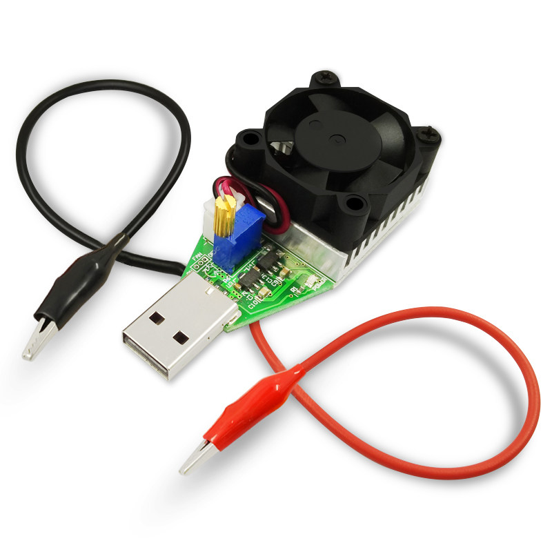 usb直流可调电子负载检t测试仪数显电压表电流表功率计老化放电阻