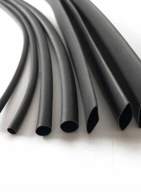 黑色防火阻燃无卤环保耐高温电缆电线绝缘聚烯烃套管热缩管