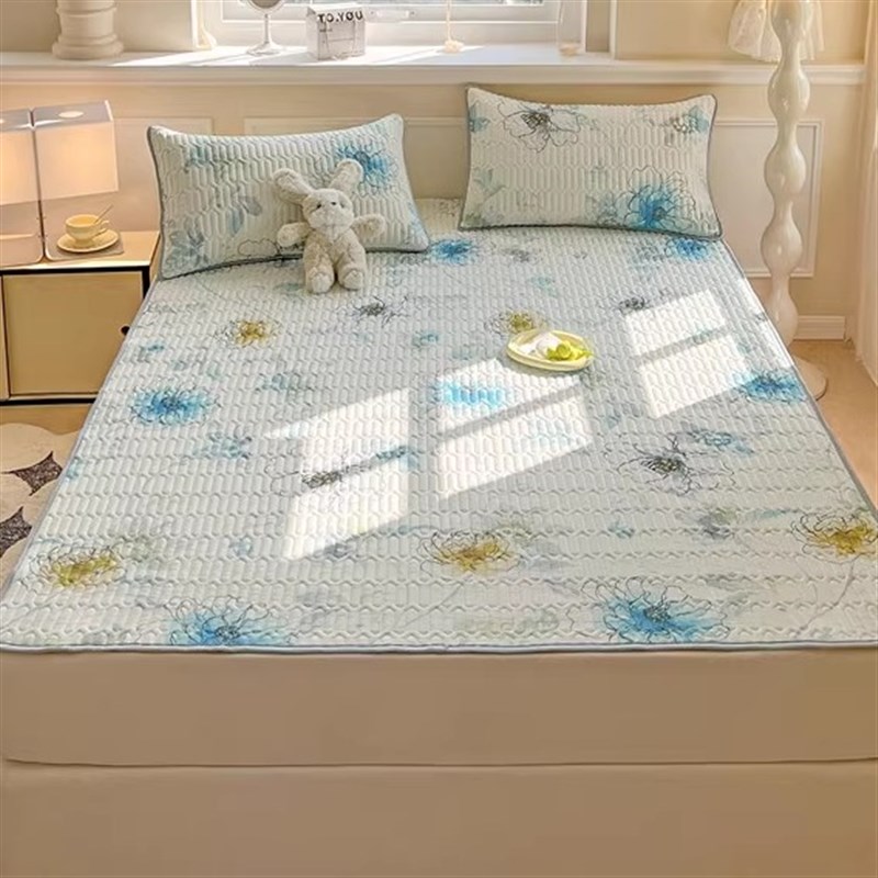 2025新款式加厚0.5乳胶凉席夏季家庭款宿舍儿童单双人床三件套a1