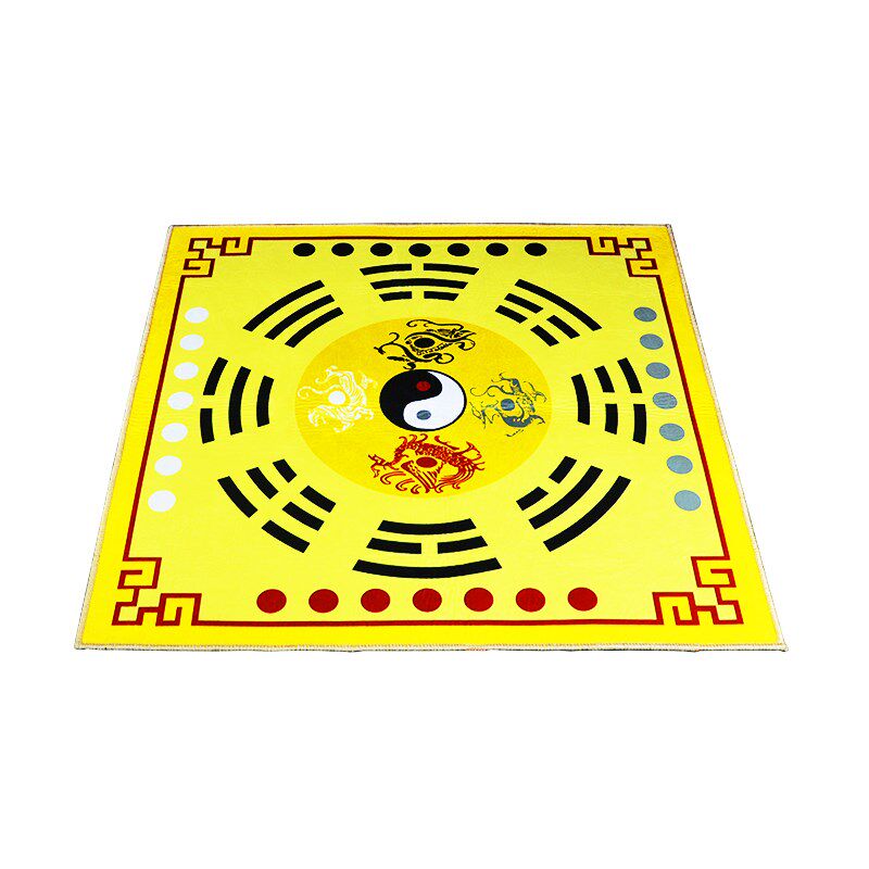 庄严品地毯坐垫卧室客厅四神兽八卦图打坐修行道家罡毯正方形毯子