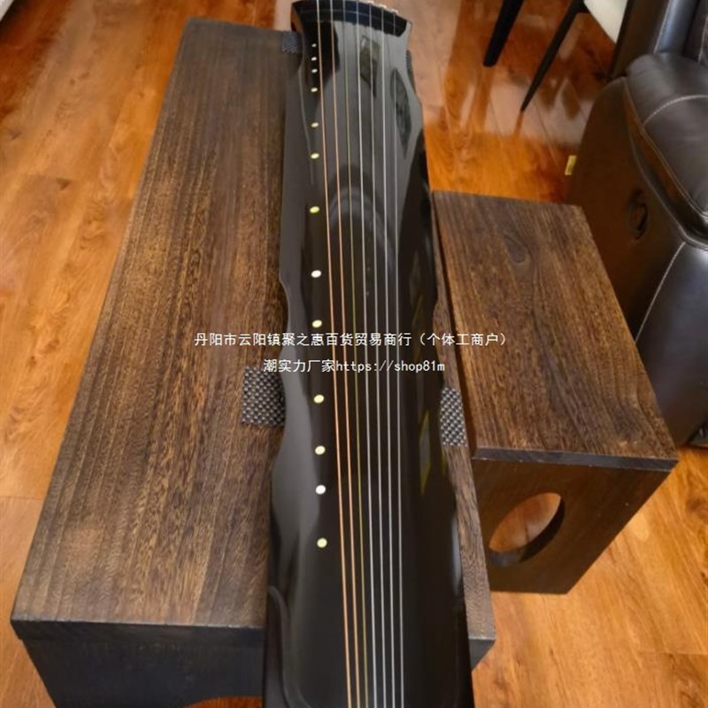 折叠古琴桌凳实木书画桌画案台教室支架便携式专业茶桌古筝放置架