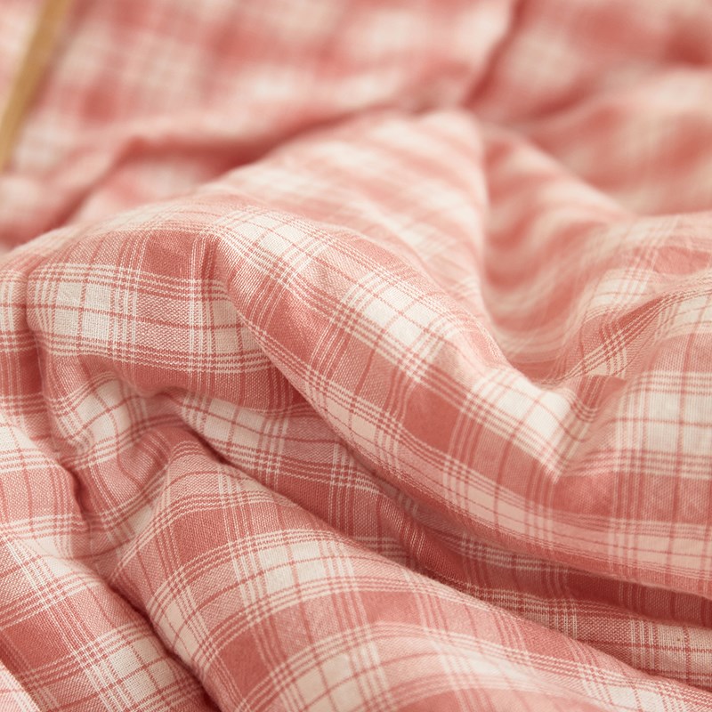 全棉色织儿童抱枕被子两用纯棉午休空调被办公室宿舍午睡沙发盖毯