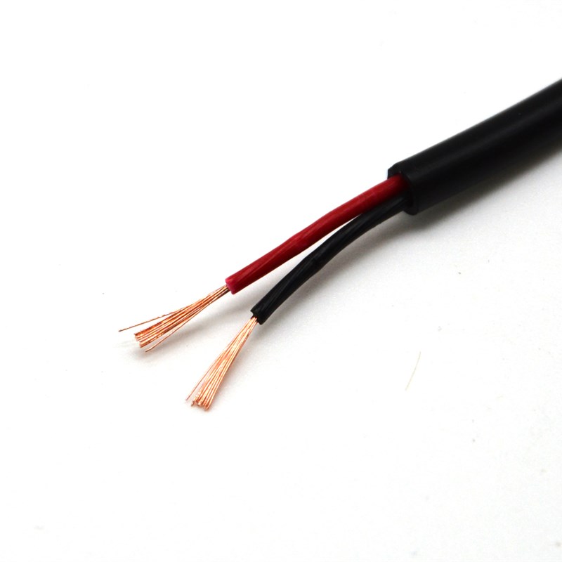 国标纯铜RVV2芯*0.2平方护套线多芯软线电源信号控制二芯电线电缆