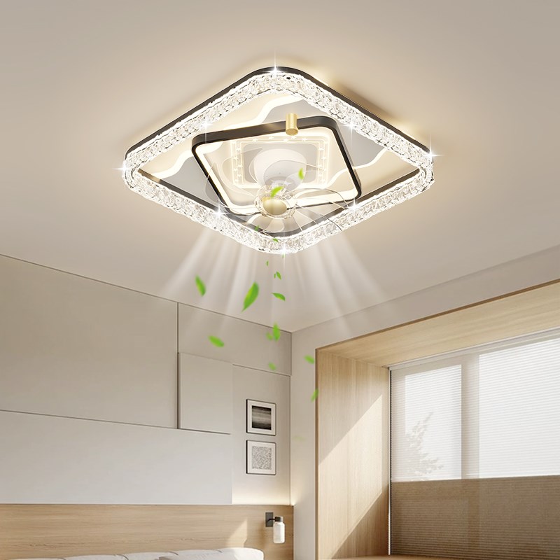 北欧客厅风扇灯2025新款全光谱灯具现代简约家用餐厅X卧室吸顶护