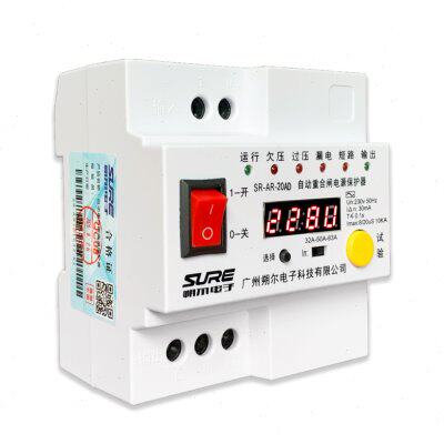 自动重合闸漏电保护器断路器家用过压欠压过载防雷自复式光伏开关
