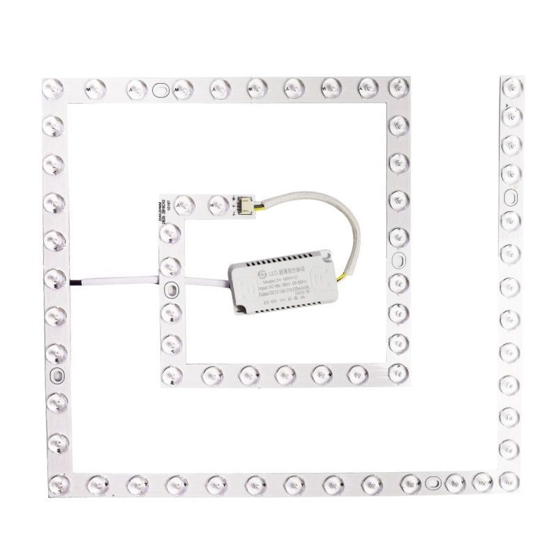 led方形灯芯片风扇吊扇替换改造光源三色变光Q灯盘圆形磁吸吸顶灯