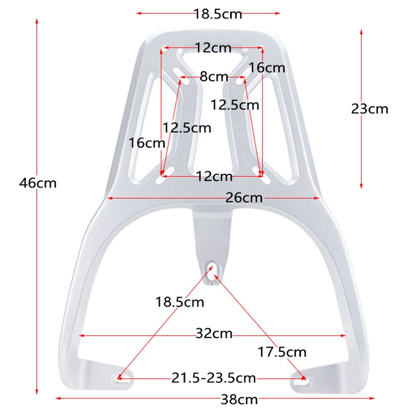 适用台铃菲萌EB萌苏电动车尾架z萌彩EB电瓶车铝合金货架尾箱后备