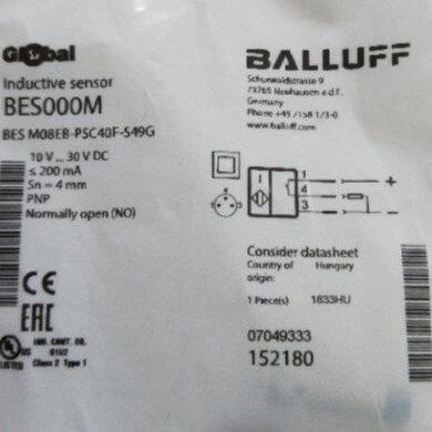 原装balluff巴鲁夫 BES000M BES M08EB-PSC40F-S49G电感式传感器