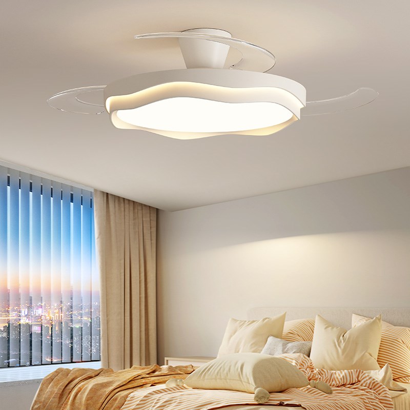 隐形风扇灯餐厅吊灯2025新款高级感电扇灯中山灯具客厅卧室吊扇灯