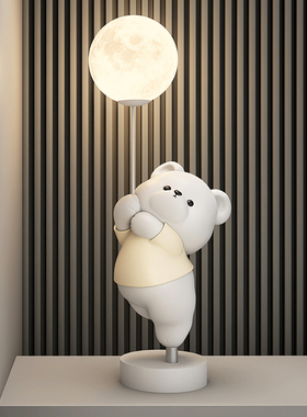 可爱小熊夜灯客厅桌面玄关入户酒柜摆件家居装饰品送闺蜜生日礼物