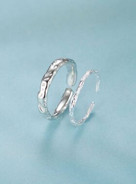 情侣戒指s999纯银情紧箍咒新款小众银白不掉色送女友生日定情礼物