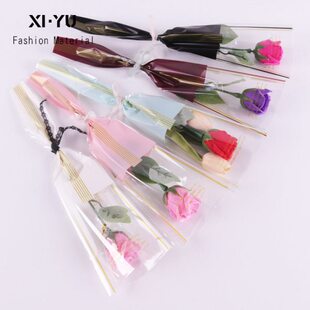 单支袋 三生线玫瑰花鲜花包装袋花艺花束袋子礼品花束包装材料