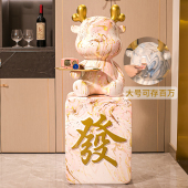 2024龙年存钱罐只进不出客厅落地摆件大号家用装 饰储蓄罐可存可取