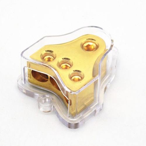 汽车音响功放改装保险一分三/一出三地线盒 分线盒 分线器 纯铜