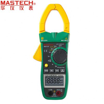 MASTECH MS2138 1000A交直流数字钳形电流表 钳头测频率自动万用
