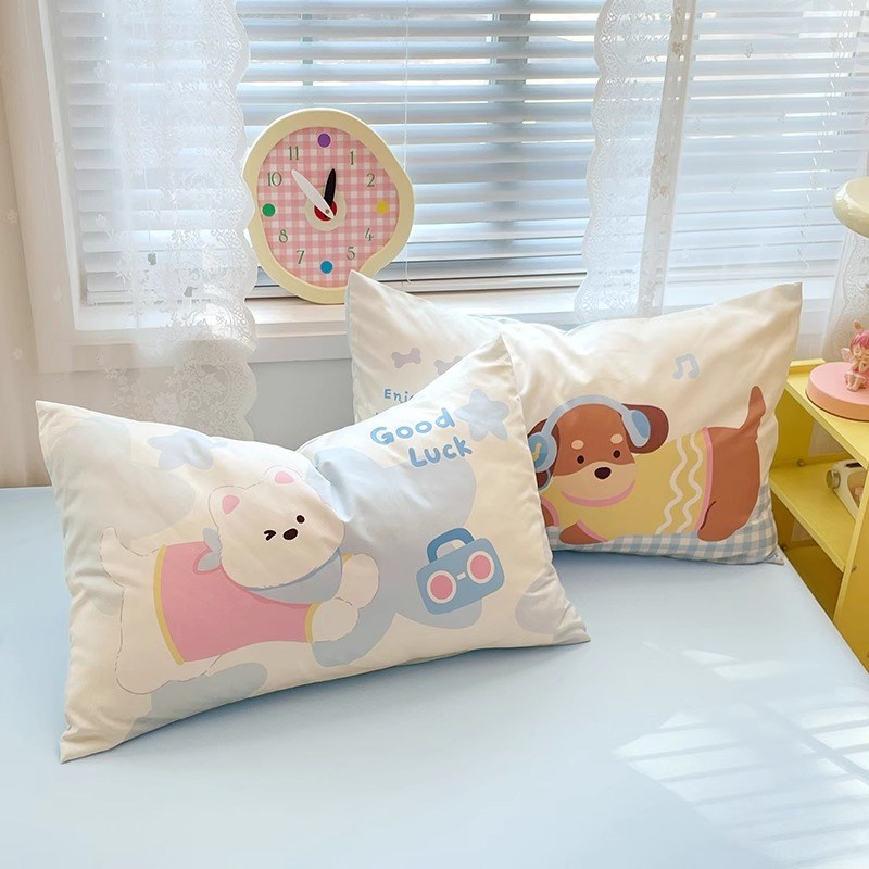 可爱毛巾绣夏凉被四件套夏季空调薄被子单人夏被可机洗非全棉纯棉