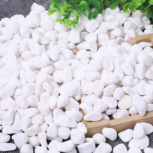 鹅卵石天a然雨花石小白石子多肉铺面盆栽花盆庭院造景装饰白色石