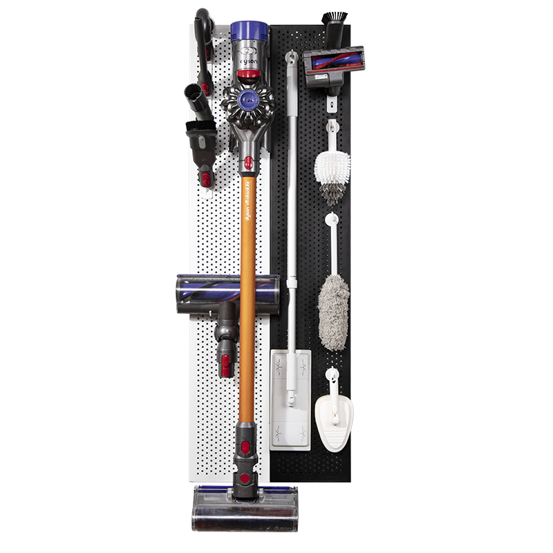 戴森吸尘器收纳架壁挂支架金属洞洞F板墙上置物架清洁工具收纳架