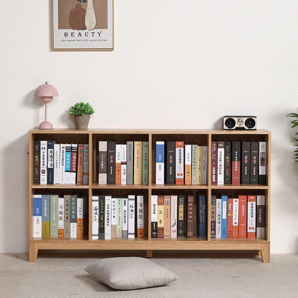 长矮款实木书柜自由组合格子置物架落地客厅家用展示储物收纳,住宅家具,组合书柜,淘宝优惠券,粉丝福利购,淘宝优惠卷