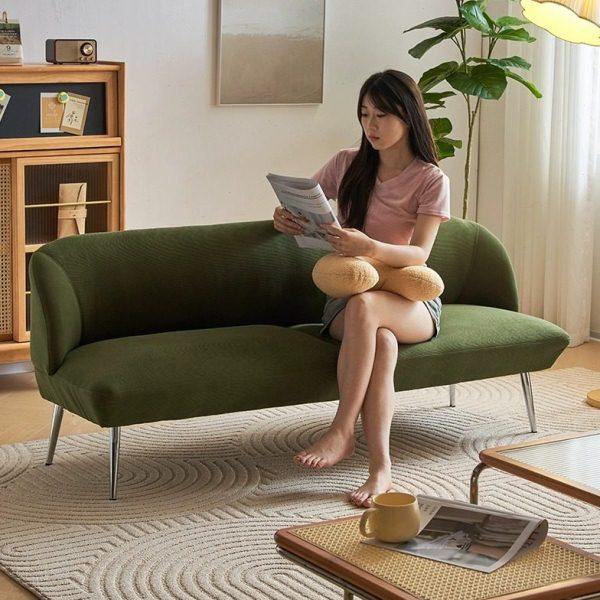 北欧灯芯绒布艺沙发小户型现代简约家用复古客厅网红双三人沙发,住宅家具,布艺沙发,淘宝优惠券,粉丝福利购,淘宝优惠卷