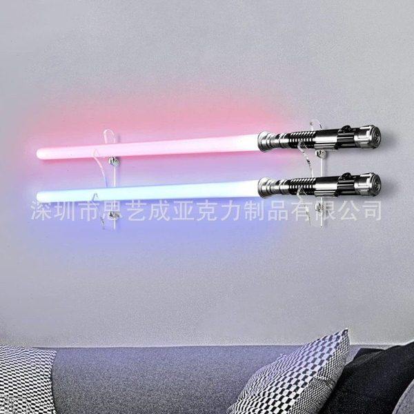 1对装壁挂式激光剑架 娱乐爱玩伸缩灯剑架 镭射发光光剑架,文具电教/文化用品/商务用品,荧光板,淘宝优惠券,粉丝福利购,淘宝优惠卷