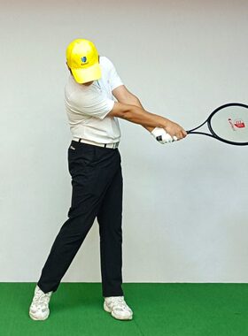 高尔夫挥杆练习器杆面回正防止右曲球A385风力练习扇拍子握杆手型