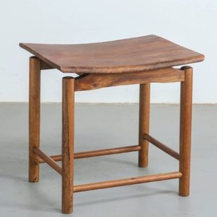 简约现代新中式南美胡桃木纯实木四方凳元宝凳客厅家用餐桌茶桌凳