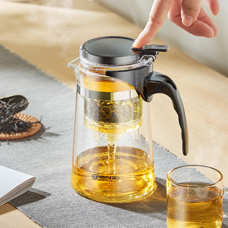 飘逸杯泡茶壶过滤冲茶器家t用茶壶茶水分离神器茶具按压玻璃泡茶