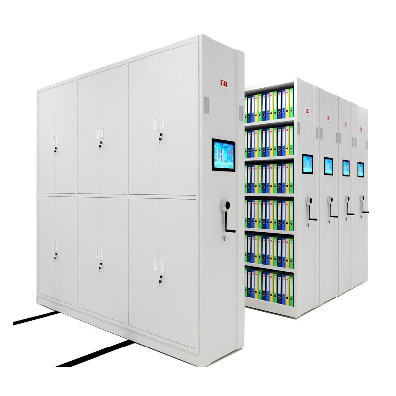 钢制智能移动密集架 手摇电动密集架档案柜 手动档案室资料密集柜