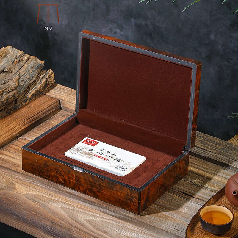 木盒茶砖包装盒空礼盒普洱茶砖礼盒空盒黑茶叶礼盒装空盒定制