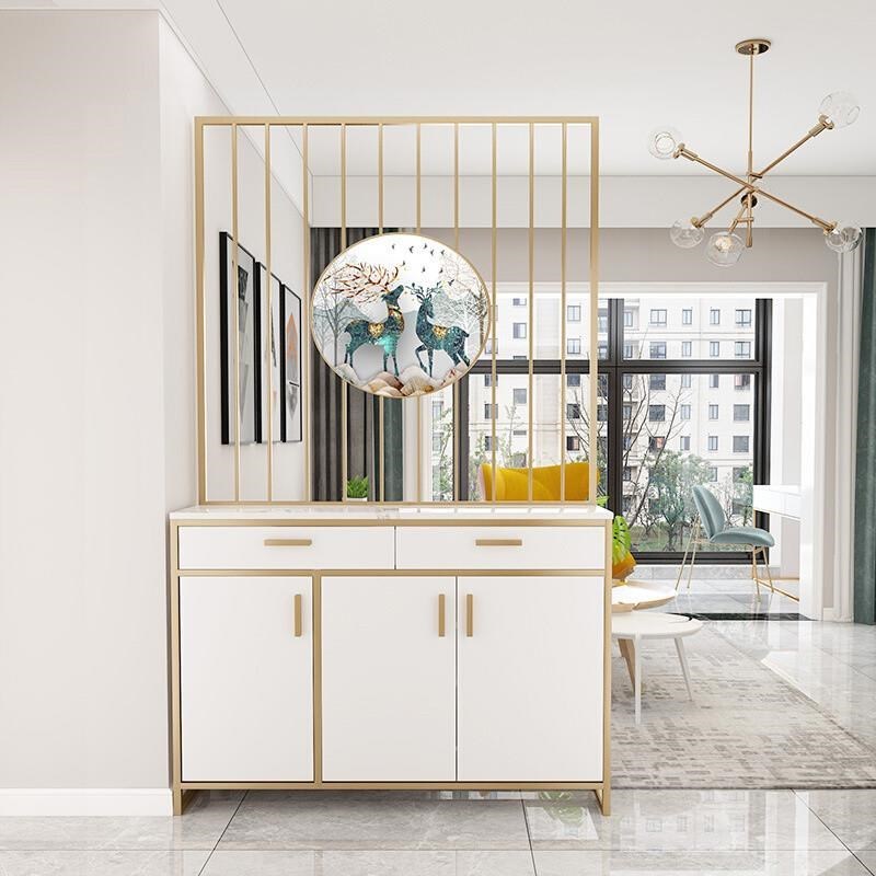 轻奢玄关柜进门鞋柜一体入户客厅门厅装饰隔断屏风遮挡简约现代