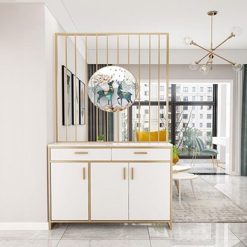 轻奢玄关柜进门鞋柜一体入户客厅门厅装饰隔断屏风遮挡简约现代