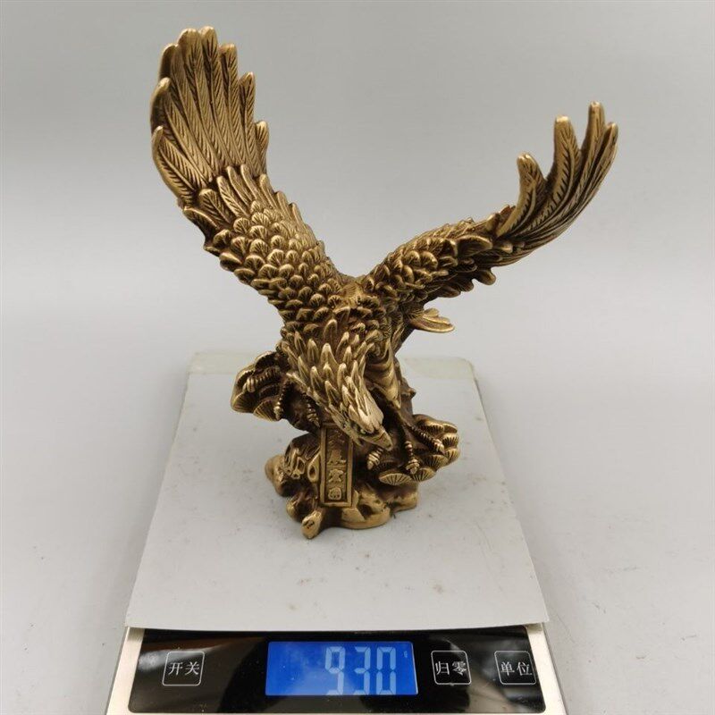 铜摆大老鹰大鹏展翅纯铜老鹰摆件办公桌装饰工艺大展宏图鹏程万里