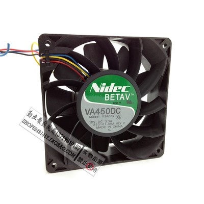 。Nidec 12CM 12038 3.3A汽车改装 V34809-90风力超大超暴力