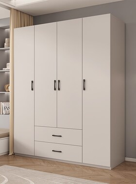 全实木衣柜家用卧室新款2024爆款免安装定制小户型经济型儿童柜子
