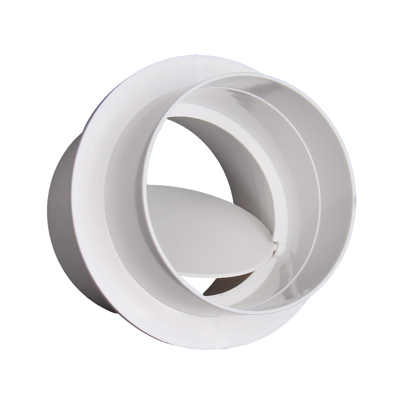圆形PVC管道止回阀烟道止逆阀门卫生间换气扇排风管厨房防烟回流