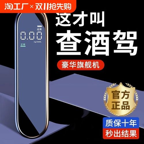酒精测试仪测酒驾检测仪吹气式交通测酒器专用高精度探测仪酒测仪