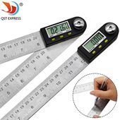 300 360°测量2合一 200 仪0 不锈钢电子角度尺 数显木工量角度尺