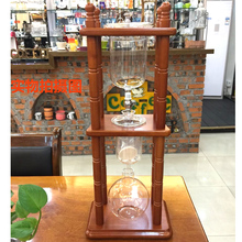 复古实木制商用冰滴壶方形木架玻璃冰酿冷萃器具冰萃.冰滴咖啡壶