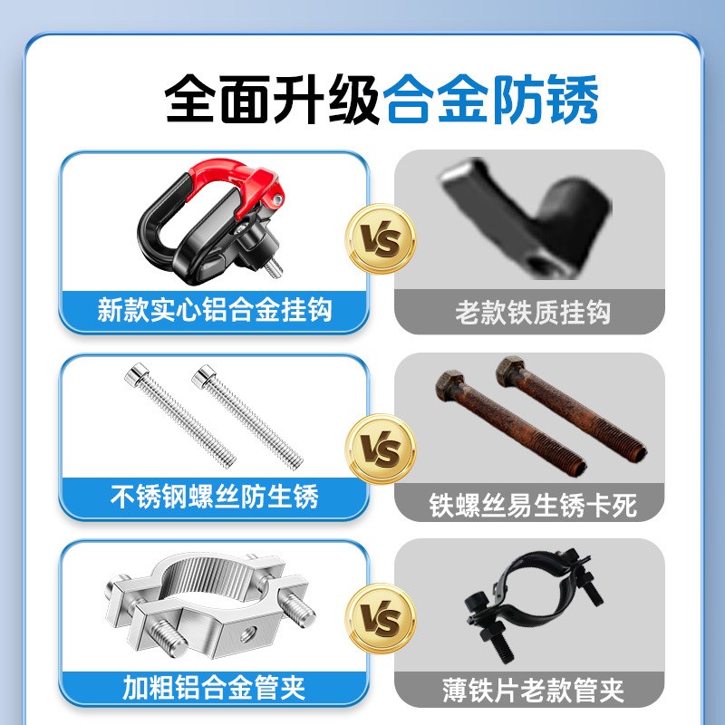 电动车挂钩前置通用强力承重免打孔固定器头盔挂钩电瓶车金属挂钩