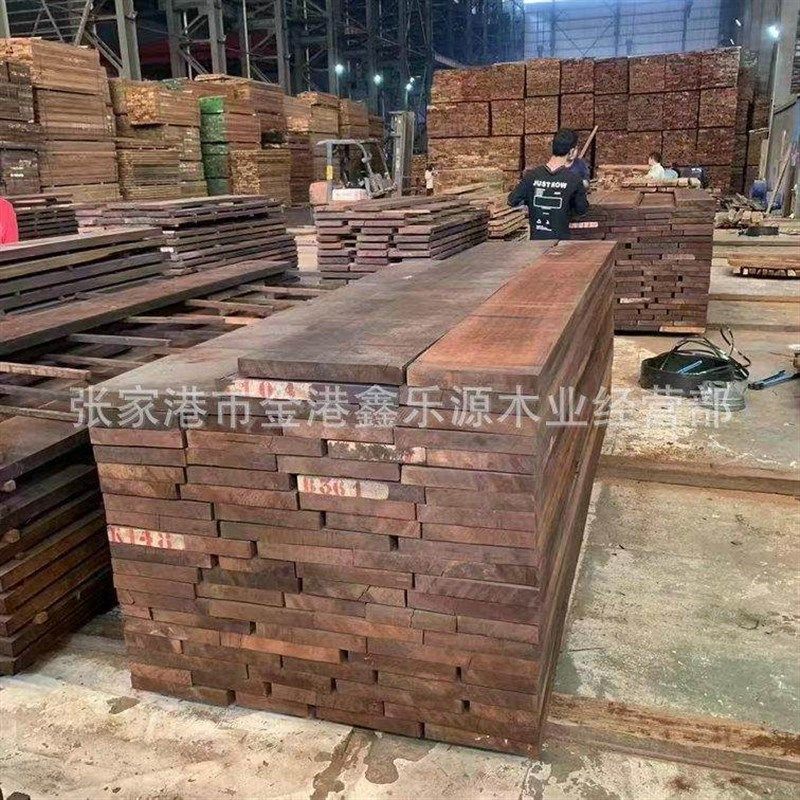 直销奥坎 原木 圆盘豆 木材奥坎 板材 原木 菜板 实木 家具 等