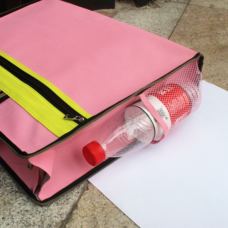 大容量手拎文件袋学生拉链袋A3/8K牛津K布美术课培训袋图纸袋防水