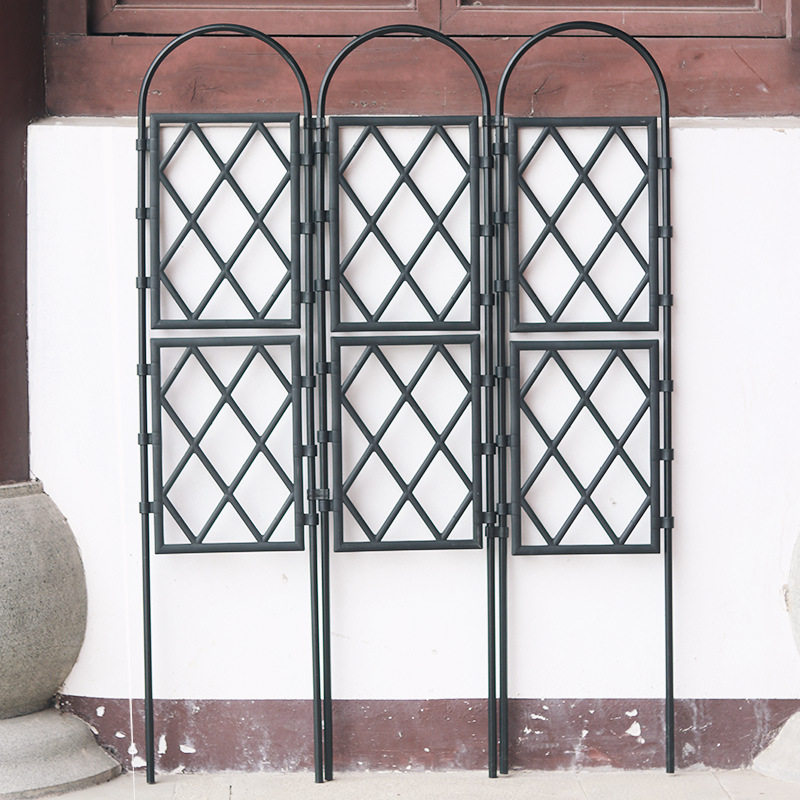 庭院屏风爬藤花架花墙围栏网格月季风车茉莉铁线莲植物攀爬花支架